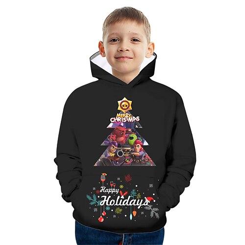 Kids Boys Ugly Christmas Hoodie Pullover Graphic Christmas Tree Long Sleeve Pocket Children Top Outdoor Hoodie Fashion Cool Black Winter 7-13 Years
Kids Boys Ugly Christmas Hoodie Pullover Graphic Christmas Tree Long Sleeve Pocket Children Top Outdoor Hoodie Fashion Cool Black Winter 7-13 Years