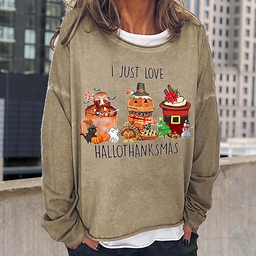 Women's Sweatshirt Pullover Basic Christmas Blue Red Brown Graphic Christmas Round Neck Long Sleeve S M L XL 2XL
Women's Sweatshirt Pullover Basic Christmas Blue Red Brown Graphic Christmas Round Neck Long Sleeve S M L XL 2XL