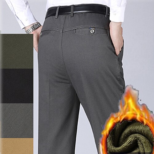 Men's Fleece Pants Winter Pants Trousers Casual Pants Pocket Straight Leg Solid Color Comfort Warm Daily Going out Streetwear Stylish Classic Style ArmyGreen Khaki High Waist Micro-elastic
Men's Fleece Pants Winter Pants Trousers Casual Pants Pocket Straight Leg Solid Color Comfort Warm Daily Going out Streetwear Stylish Classic Style ArmyGreen Khaki High Waist Micro-elastic