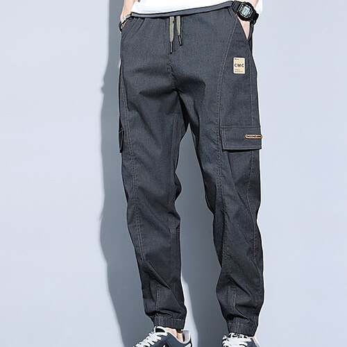 Men's Cargo Pants Trousers Drawstring Elastic Waist Multi Pocket Patchwork Comfort Breathable Full Length Casual Daily Going out Sports Stylish Light Green Khaki Micro-elastic
Men's Cargo Pants Trousers Drawstring Elastic Waist Multi Pocket Patchwork Comfort Breathable Full Length Casual Daily Going out Sports Stylish Light Green Khaki Micro-elastic