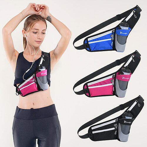 Waist Bag / Pack Running Pack for Running Jogging Bike / Cycling Recreational Cycling Sports Bag Reflective Adjustable Waterproof with Water Bottle Holder Nylon Lycra Spandex Men's Women's Running Bag
Waist Bag / Pack Running Pack for Running Jogging Bike / Cycling Recreational Cycling Sports Bag Reflective Adjustable Waterproof with Water Bottle Holder Nylon Lycra Spandex Men's Women's Running Bag