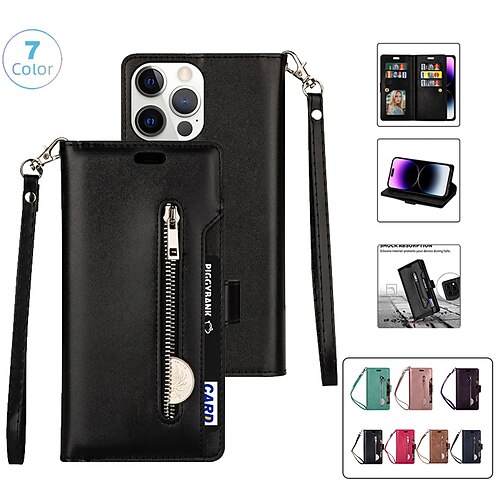 Phone Case For Apple Wallet Card iPhone 14 Pro Max iPhone 14 Pro iPhone 14 Plus iPhone 14 iPhone 13 Pro Max 12 Mini 11 X XR XS Max 8 7 Wallet Zipper Full Body Protective Solid Colored TPU PU Leather
Phone Case For Apple Wallet Card iPhone 14 Pro Max iPhone 14 Pro iPhone 14 Plus iPhone 14 iPhone 13 Pro Max 12 Mini 11 X XR XS Max 8 7 Wallet Zipper Full Body Protective Solid Colored TPU PU Leather
