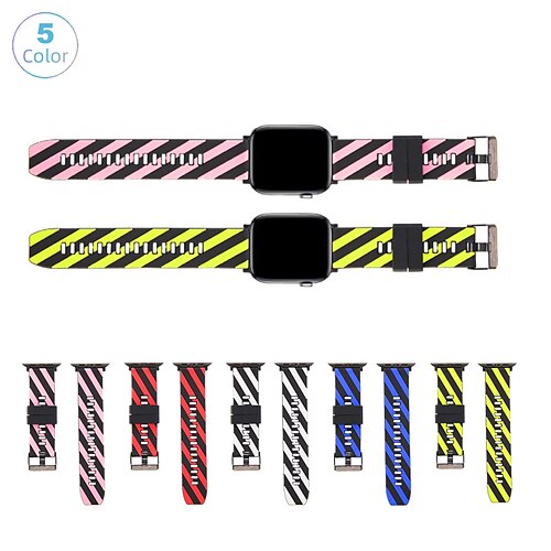 1PC Smart Watch Band Compatible with Apple iWatch 38/40/41mm 42/44/45/49mm Silicone Waterproof Adjustable Elastic Sport Band for iWatch Smartwatch Strap Wristband for Series 8/7/6/5/4/3/2/1 / SE
1PC Smart Watch Band Compatible with Apple iWatch 38/40/41mm 42/44/45/49mm Silicone Waterproof Adjustable Elastic Sport Band for iWatch Smartwatch Strap Wristband for Series 8/7/6/5/4/3/2/1 / SE