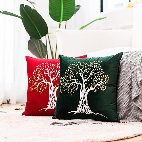 Christmas Decorative Throw Pillow Cover Pillowcase Diamond Sequins Wishing Tree Velvet Bronzing Pattern Red And Green Living Room Pillowcase
Christmas Decorative Throw Pillow Cover Pillowcase Diamond Sequins Wishing Tree Velvet Bronzing Pattern Red And Green Living Room Pillowcase