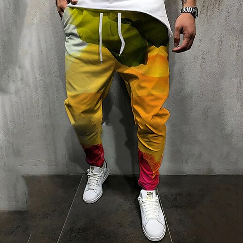 Men's Joggers Trousers Casual Pants Drawstring Elastic Waist 3D Print Color Block Graphic Prints Comfort Casual Daily Streetwear Basic Fashion Blue Orange Micro-elastic / Elasticity
Men's Joggers Trousers Casual Pants Drawstring Elastic Waist 3D Print Color Block Graphic Prints Comfort Casual Daily Streetwear Basic Fashion Blue Orange Micro-elastic / Elasticity