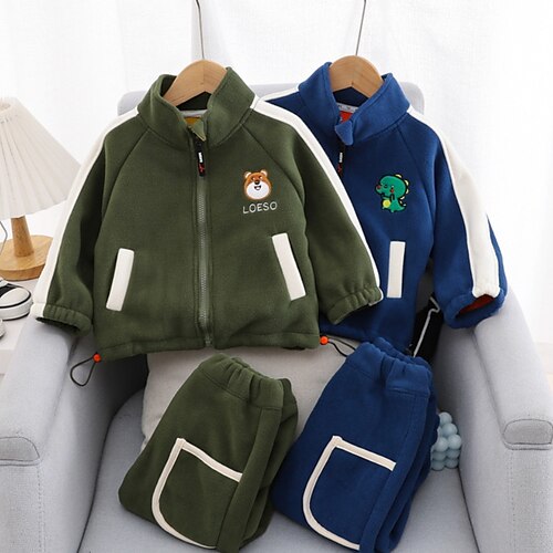 2 Pieces Toddler Boys Tracksuits Outfit Letter Bear Long Sleeve Cotton Set Casual Daily Winter Fall 3-7 Years Green Blue
2 Pieces Toddler Boys Tracksuits Outfit Letter Bear Long Sleeve Cotton Set Casual Daily Winter Fall 3-7 Years Green Blue