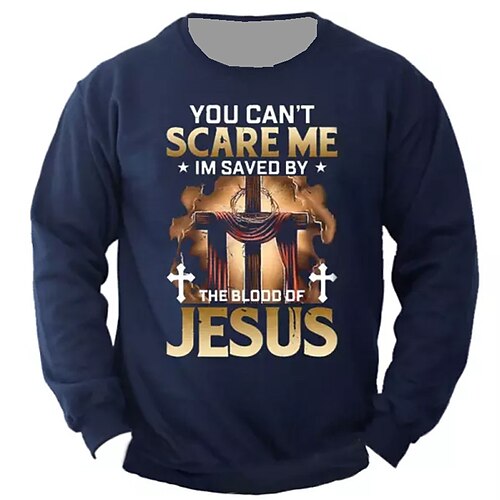 Men's Sweatshirt Pullover Navy Blue Black Crew Neck Graphic Prints Cross Print Daily Sports Holiday 3D Print Basic Streetwear Designer Spring & Fall Clothing Apparel Hoodies Sweatshirts Long Sleeve
Men's Sweatshirt Pullover Navy Blue Black Crew Neck Graphic Prints Cross Print Daily Sports Holiday 3D Print Basic Streetwear Designer Spring & Fall Clothing Apparel Hoodies Sweatshirts Long Sleeve