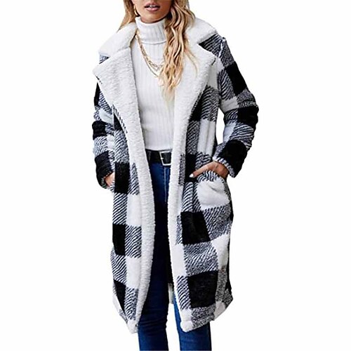Women's Sherpa jacket Fleece Jacket Teddy Coat Warm Breathable Outdoor Daily Wear Vacation Going out Pocket Open Front Turndown Casual Lady Comfortable Plush Plaid Regular Fit Outerwear Long Sleeve
Women's Sherpa jacket Fleece Jacket Teddy Coat Warm Breathable Outdoor Daily Wear Vacation Going out Pocket Open Front Turndown Casual Lady Comfortable Plush Plaid Regular Fit Outerwear Long Sleeve