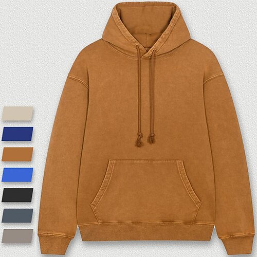 Men's Hoodie Pullover Hoodie Sweatshirt Denim Blue Light Khaki. Black Blue Royal Blue Hooded Solid Color Sports & Outdoor Sports Streetwear Fleece Basic Casual Big and Tall Winter Fall Clothing
Men's Hoodie Pullover Hoodie Sweatshirt Denim Blue Light Khaki. Black Blue Royal Blue Hooded Solid Color Sports & Outdoor Sports Streetwear Fleece Basic Casual Big and Tall Winter Fall Clothing