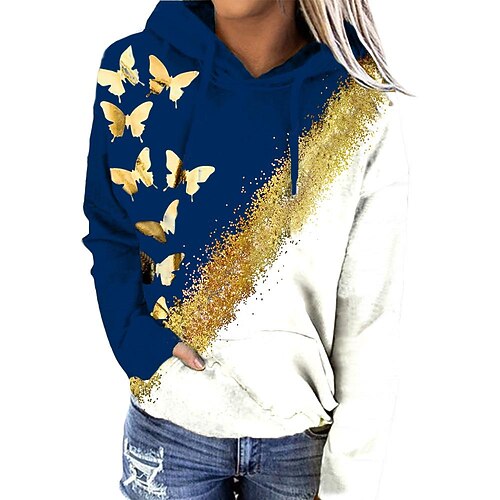 Women's Hoodie Sweatshirt Pullover Basic Front Pocket Green Blue Red Butterfly Casual Hoodie Long Sleeve S M L XL 2XL 3XL
Women's Hoodie Sweatshirt Pullover Basic Front Pocket Green Blue Red Butterfly Casual Hoodie Long Sleeve S M L XL 2XL 3XL