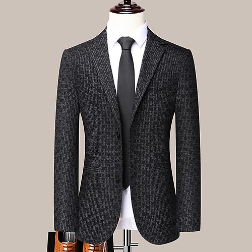 Herre Kontor Blazer Normal Standard pasform Ternet Enkeltradede to-knapper Sort 2023
Herre Kontor Blazer Normal Standard pasform Ternet Enkeltradede to-knapper Sort 2023