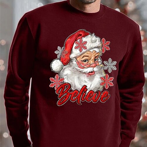Men's Sweatshirt Black Red Gray White Crew Neck Santa Claus Graphic Prints Print Christmas Sports & Outdoor Sports Basic Casual Christmas Winter Fall Clothing Apparel Hoodies Sweatshirts Long Sleeve
Men's Sweatshirt Black Red Gray White Crew Neck Santa Claus Graphic Prints Print Christmas Sports & Outdoor Sports Basic Casual Christmas Winter Fall Clothing Apparel Hoodies Sweatshirts Long Sleeve