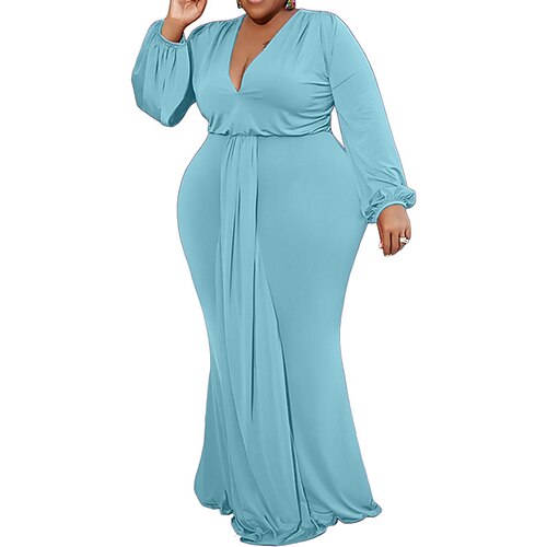Women's Plus Size Casual Dress Pure Color V Neck Long Sleeve Fall Winter Casual Maxi long Dress Causal Daily Dress
Women's Plus Size Casual Dress Pure Color V Neck Long Sleeve Fall Winter Casual Maxi long Dress Causal Daily Dress