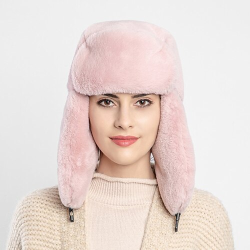 Femme Chapeau Chapeaux d'hiver Rose Claire Extérieur Intérieur Quotidien Toison Couleur monochrome Coupe Vent Confort Chaud
Femme Chapeau Chapeaux d'hiver Rose Claire Extérieur Intérieur Quotidien Toison Couleur monochrome Coupe Vent Confort Chaud