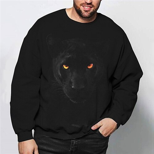 Men's Plus Size Sweatshirt Big and Tall Animal Crew Neck Long Sleeve Spring Fall Basic Designer Casual Big and Tall Daily Sports Tops
Men's Plus Size Sweatshirt Big and Tall Animal Crew Neck Long Sleeve Spring Fall Basic Designer Casual Big and Tall Daily Sports Tops