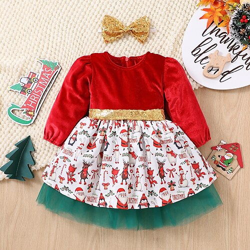 Kids Girls' Ugly Christmas Dress Santa Claus A Line Dress Above Knee Dress Christmas Gifts Cotton Long Sleeve Active Dress 3-7 Years Winter Red
Kids Girls' Ugly Christmas Dress Santa Claus A Line Dress Above Knee Dress Christmas Gifts Cotton Long Sleeve Active Dress 3-7 Years Winter Red