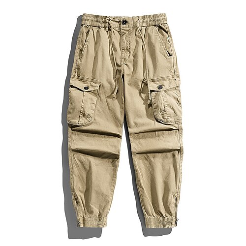 Men's Cargo Pants Trousers Casual Pants Multi Pocket Solid Color Comfort Casual Daily Going out 100% Cotton Streetwear Simple Black Army Green Stretchy
Men's Cargo Pants Trousers Casual Pants Multi Pocket Solid Color Comfort Casual Daily Going out 100% Cotton Streetwear Simple Black Army Green Stretchy