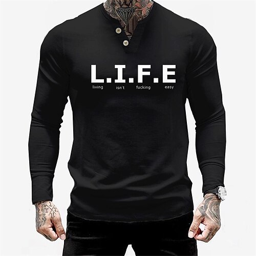 Men's T shirt Tee Graphic Letter Crew Neck Black Print Street Sports Long Sleeve Print Clothing Apparel Fashion Designer Casual Comfortable
Men's T shirt Tee Graphic Letter Crew Neck Black Print Street Sports Long Sleeve Print Clothing Apparel Fashion Designer Casual Comfortable