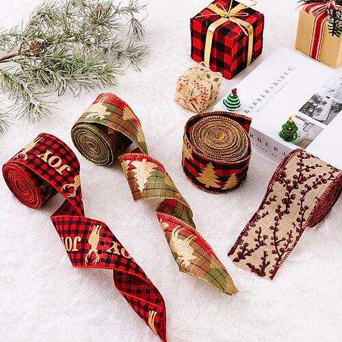 New Christmas Decorations Cartoon Stickers Linen Ribbon Creative Christmas Ribbon Christmas Tree Ribbon
New Christmas Decorations Cartoon Stickers Linen Ribbon Creative Christmas Ribbon Christmas Tree Ribbon