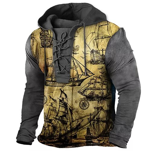 Men's Pullover Hoodie Sweatshirt Pullover Khaki Hooded Graphic Prints Boat Lace up Print Casual Daily Sports 3D Print Basic Streetwear Designer Spring Fall Clothing Apparel Hoodies Sweatshirts
Men's Pullover Hoodie Sweatshirt Pullover Khaki Hooded Graphic Prints Boat Lace up Print Casual Daily Sports 3D Print Basic Streetwear Designer Spring Fall Clothing Apparel Hoodies Sweatshirts