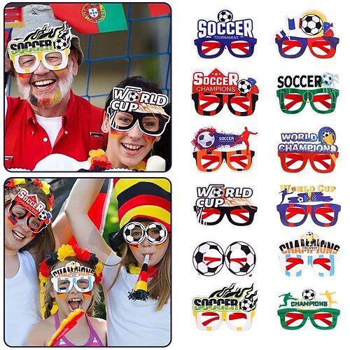 6pcs Soccer Eyeglasses Football Party Glasses Party Supplies Photography Props For 2022 Qatar World Cup
6pcs Soccer Eyeglasses Football Party Glasses Party Supplies Photography Props For 2022 Qatar World Cup