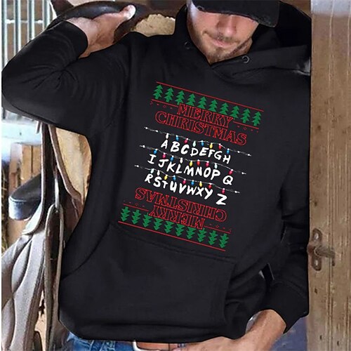 Men's Pullover Hoodie Sweatshirt Black Hooded Graphic Letter Print Christmas Sports Outdoor Streetwear Designer Casual Big and Tall Winter Fall Clothing Apparel Hoodies Sweatshirts Long Sleeve
Men's Pullover Hoodie Sweatshirt Black Hooded Graphic Letter Print Christmas Sports Outdoor Streetwear Designer Casual Big and Tall Winter Fall Clothing Apparel Hoodies Sweatshirts Long Sleeve