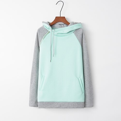 Women's Pullover Casual Pocket Blue Pink Light Green Solid Color Color Block Casual Hoodie Long Sleeve S M L XL 2XL 3XL
Women's Pullover Casual Pocket Blue Pink Light Green Solid Color Color Block Casual Hoodie Long Sleeve S M L XL 2XL 3XL