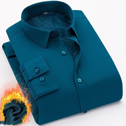Men's Dress Shirt Fleece Shirt Turndown Light Purple Green Black Navy Blue Light Blue Outdoor Work Long Sleeve Button-Down Clothing Apparel Fashion Business Breathable Comfortable
Men's Dress Shirt Fleece Shirt Turndown Light Purple Green Black Navy Blue Light Blue Outdoor Work Long Sleeve Button-Down Clothing Apparel Fashion Business Breathable Comfortable