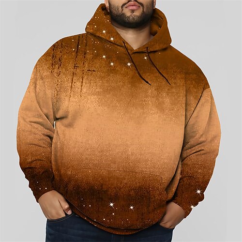 Men's Plus Size Pullover Hoodie Sweatshirt Big and Tall 3D Print Hooded Long Sleeve Spring & Fall Basic Fashion Streetwear Comfortable Daily Wear Vacation Tops
Men's Plus Size Pullover Hoodie Sweatshirt Big and Tall 3D Print Hooded Long Sleeve Spring & Fall Basic Fashion Streetwear Comfortable Daily Wear Vacation Tops