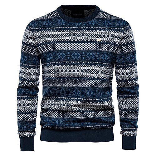 Men's Pullover Sweater Jumper Ribbed Knit Cropped Knitted Stripes Crew Neck Keep Warm Modern Contemporary Christmas Work Clothing Apparel Winter Spring & Fall Red Brown M L XL
Men's Pullover Sweater Jumper Ribbed Knit Cropped Knitted Stripes Crew Neck Keep Warm Modern Contemporary Christmas Work Clothing Apparel Winter Spring & Fall Red Brown M L XL