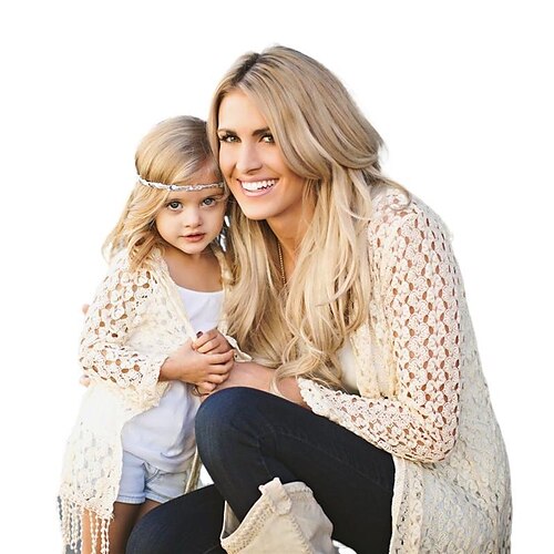 Mommy and Me Coat Solid Color Casual White Long Sleeve Daily Matching Outfits
Mommy and Me Coat Solid Color Casual White Long Sleeve Daily Matching Outfits
