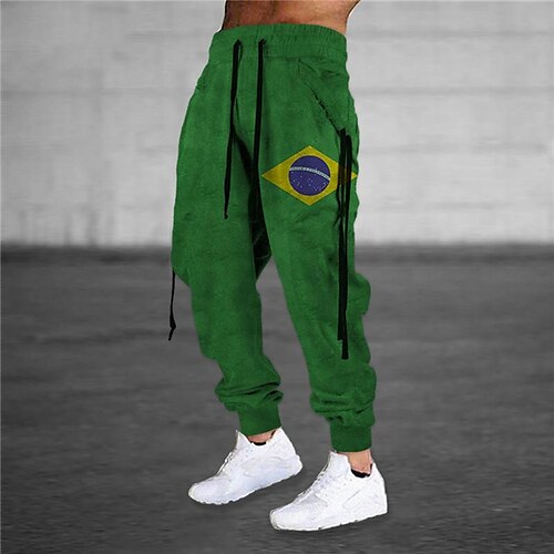 Men's Sweatpants Joggers Trousers Drawstring Elastic Waist 3D Print Graphic Prints Comfort Breathable Sports Outdoor Casual Daily Cotton Blend Streetwear Stylish Green Micro-elastic / Designer
Men's Sweatpants Joggers Trousers Drawstring Elastic Waist 3D Print Graphic Prints Comfort Breathable Sports Outdoor Casual Daily Cotton Blend Streetwear Stylish Green Micro-elastic / Designer