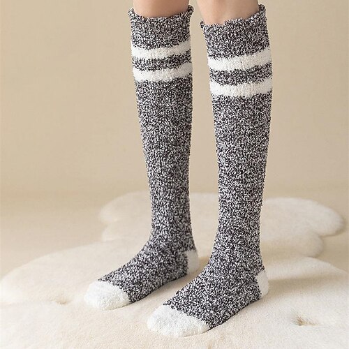 Women's 1 Pair Socks Casual Socks Slipper Socks Fashion Cute Comfort Striped Solid Colored Warm Fall Winter Blue Pink Khaki
Women's 1 Pair Socks Casual Socks Slipper Socks Fashion Cute Comfort Striped Solid Colored Warm Fall Winter Blue Pink Khaki
