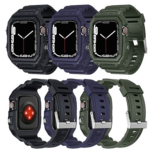 1PC Compatible with Apple iWatch Series 8/7/6/5/4/3/2/1 / SE SmartWatch Band with Case for iWatch Smartwatch Strap Wristband TPU Waterproof Adjustable Breathable
1PC Compatible with Apple iWatch Series 8/7/6/5/4/3/2/1 / SE SmartWatch Band with Case for iWatch Smartwatch Strap Wristband TPU Waterproof Adjustable Breathable