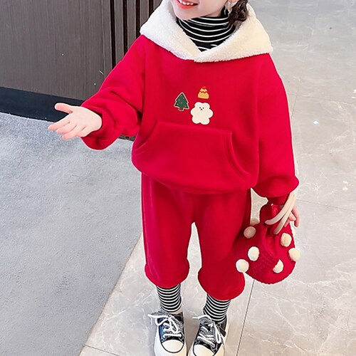 2 Pieces Kids Girls' Ugly Christmas Cartoon Hoodie & Pants Set Long Sleeve Active Outdoor Cotton 3-7 Years Winter Red / Fall
2 Pieces Kids Girls' Ugly Christmas Cartoon Hoodie & Pants Set Long Sleeve Active Outdoor Cotton 3-7 Years Winter Red / Fall