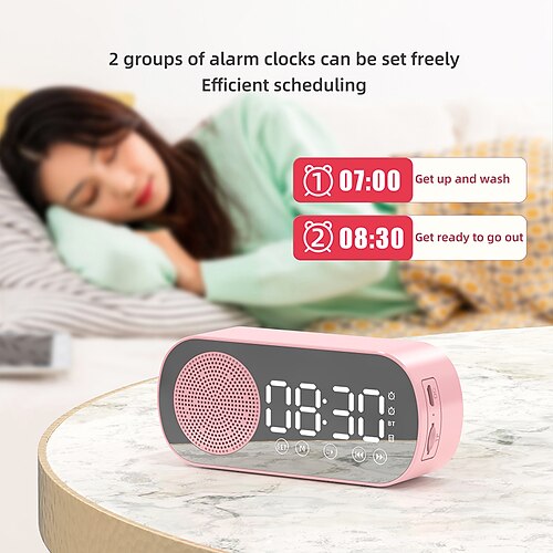 New Wireless Bluetooth Speaker Clock Dual Alarm Support TF Card FM Radio Soundbar HIFI Music Box Soundbar
New Wireless Bluetooth Speaker Clock Dual Alarm Support TF Card FM Radio Soundbar HIFI Music Box Soundbar
