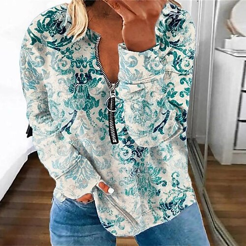 Women's Zip Hoodie Sweatshirt Pullover Streetwear Zipper Green Blue khaki Graphic Tie Dye Street V Neck Long Sleeve S M L XL 2XL 3XL
Women's Zip Hoodie Sweatshirt Pullover Streetwear Zipper Green Blue khaki Graphic Tie Dye Street V Neck Long Sleeve S M L XL 2XL 3XL