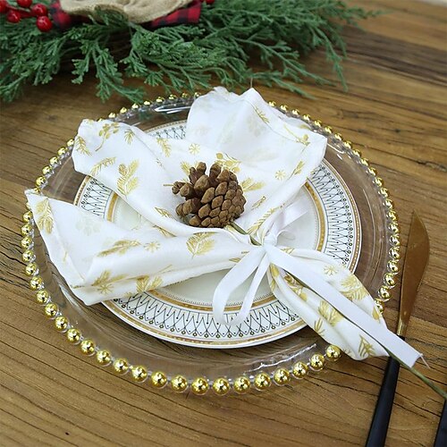 Christmas Placemats Cotton And Linen Printing Heat-Insulating Napkins Christmas Year Western Table Home Decoration
Christmas Placemats Cotton And Linen Printing Heat-Insulating Napkins Christmas Year Western Table Home Decoration