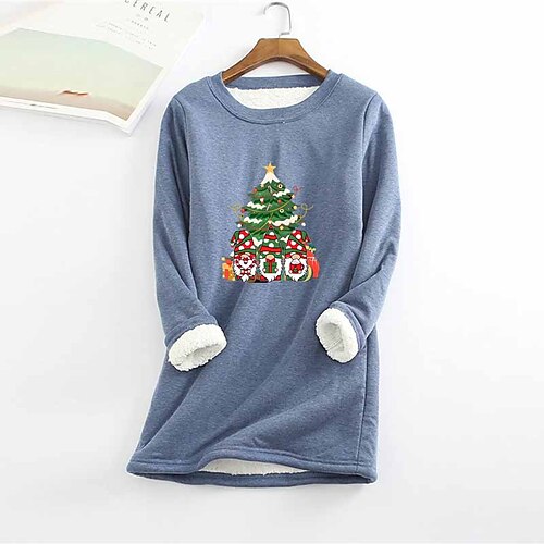 Women's Plus Size Christmas Fleece Tops Animal Tree Print Long Sleeve Crew Neck Casual Sherpa Fleece Vacation Polyester Winter Fall Green Yellow / T Shirt Dress Tee Dress / Casual Dress
Women's Plus Size Christmas Fleece Tops Animal Tree Print Long Sleeve Crew Neck Casual Sherpa Fleece Vacation Polyester Winter Fall Green Yellow / T Shirt Dress Tee Dress / Casual Dress