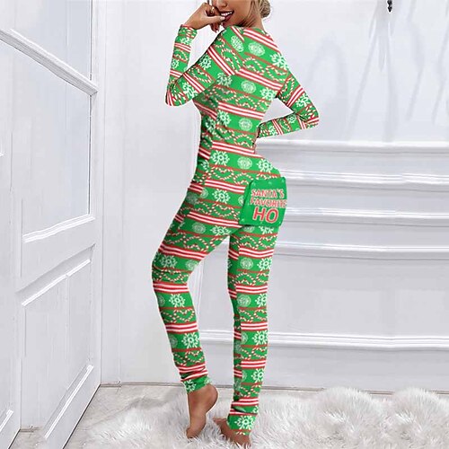 Women's ChristmasPjs Pajamas Onesies Jumpsuits One Piece Snowflake Simple Comfort Soft Home Carnival Warm Long Sleeve Winter Fall Green / Pjs
Women's ChristmasPjs Pajamas Onesies Jumpsuits One Piece Snowflake Simple Comfort Soft Home Carnival Warm Long Sleeve Winter Fall Green / Pjs