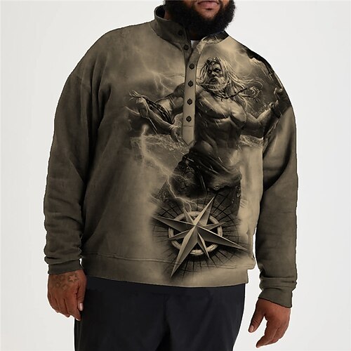 Per uomo Plus Size Felpa Pullover Grande e alto Pop art Henley Manica lunga Primavera & Autunno Essenziale Di tendenza Streetwear Comodo Informale Sport Top
Per uomo Plus Size Felpa Pullover Grande e alto Pop art Henley Manica lunga Primavera & Autunno Essenziale Di tendenza Streetwear Comodo Informale Sport Top