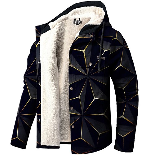 Men's Coat Warm Sports & Outdoor Single Breasted Geometry 3D Printed Graphic Hoodie Fashion Jacket Outerwear Long Sleeve Pocket Fall & Winter
Men's Coat Warm Sports & Outdoor Single Breasted Geometry 3D Printed Graphic Hoodie Fashion Jacket Outerwear Long Sleeve Pocket Fall & Winter