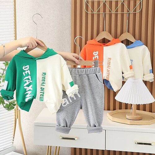 2 Pieces Toddler Boys Sweatshirt & Pants Outfit Cartoon Letter Long Sleeve Cotton Set Outdoor Fashion Daily Winter Fall 3-7 Years Green Royal Blue Orange
2 Pieces Toddler Boys Sweatshirt & Pants Outfit Cartoon Letter Long Sleeve Cotton Set Outdoor Fashion Daily Winter Fall 3-7 Years Green Royal Blue Orange