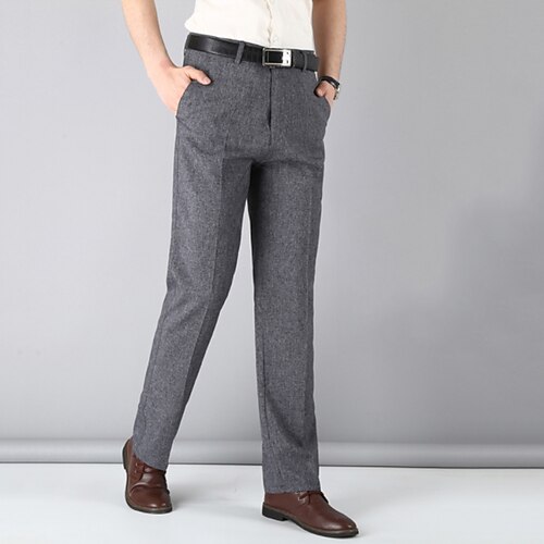 Men's Dress Pants Trousers Pocket Straight Leg Solid Color Business Daily Streetwear Casual Light gray Dark Gray
Men's Dress Pants Trousers Pocket Straight Leg Solid Color Business Daily Streetwear Casual Light gray Dark Gray