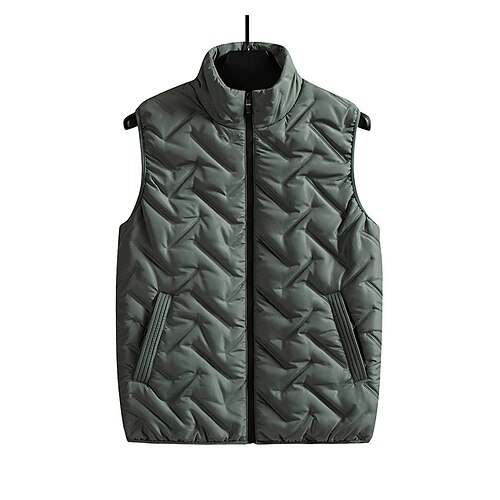 Men's Puffer Vest Daily Wear Vacation Going out Solid Color Outerwear Clothing Apparel Green Black Gray
Men's Puffer Vest Daily Wear Vacation Going out Solid Color Outerwear Clothing Apparel Green Black Gray