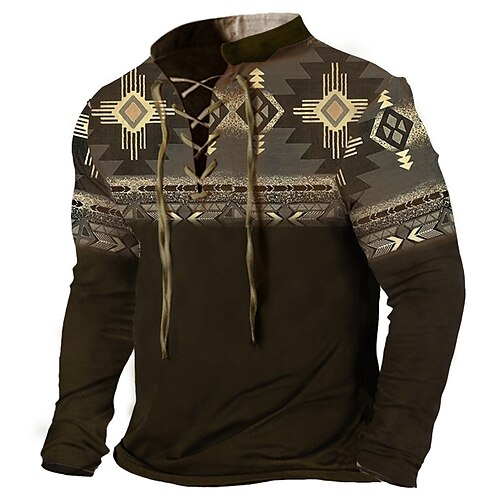 Men's Sweatshirt Pullover Coffee Standing Collar Tribal Graphic Prints Lace up Print Casual Daily Sports 3D Print Basic Streetwear Designer Spring & Fall Clothing Apparel Hoodies Sweatshirts
Men's Sweatshirt Pullover Coffee Standing Collar Tribal Graphic Prints Lace up Print Casual Daily Sports 3D Print Basic Streetwear Designer Spring & Fall Clothing Apparel Hoodies Sweatshirts