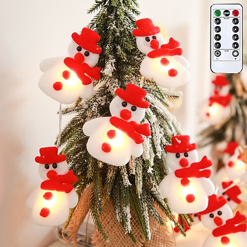 Christmas Snowman String Lights 3m 20LED Christmas Tree Decorations Remote Control 8 Lighting Modes Battery/USB Powered LED Santa Claus String Lights for Indoor Outdoor Holiday New Year Party Home
Christmas Snowman String Lights 3m 20LED Christmas Tree Decorations Remote Control 8 Lighting Modes Battery/USB Powered LED Santa Claus String Lights for Indoor Outdoor Holiday New Year Party Home