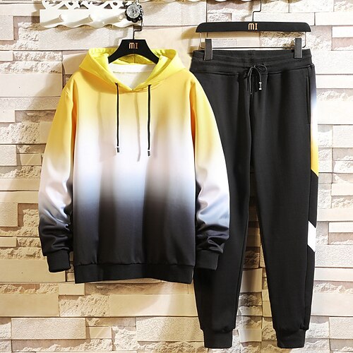 Men's Tracksuit Sweatsuit Blue Yellow Red Hooded Color Block Pocket 2 Piece Sports Outdoor Daily Sports Cool Sportswear Casual Winter Fall Clothing Apparel Hoodies Sweatshirts Long Sleeve
Men's Tracksuit Sweatsuit Blue Yellow Red Hooded Color Block Pocket 2 Piece Sports Outdoor Daily Sports Cool Sportswear Casual Winter Fall Clothing Apparel Hoodies Sweatshirts Long Sleeve