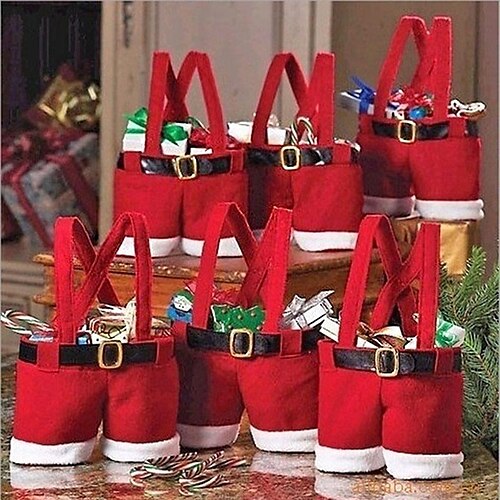 Santa Pants Style Bag Christmas Red Wine Bag Christmas Wedding Candy Bag Christmas Gifts
Santa Pants Style Bag Christmas Red Wine Bag Christmas Wedding Candy Bag Christmas Gifts