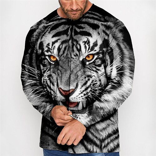 Herre Plusstørrelser T-shirt Stor og høj Grafisk Rund hals Langærmet Forår & Vinter Basale Mode Gade Bekvem Afslappet Sport Toppe
Herre Plusstørrelser T-shirt Stor og høj Grafisk Rund hals Langærmet Forår & Vinter Basale Mode Gade Bekvem Afslappet Sport Toppe